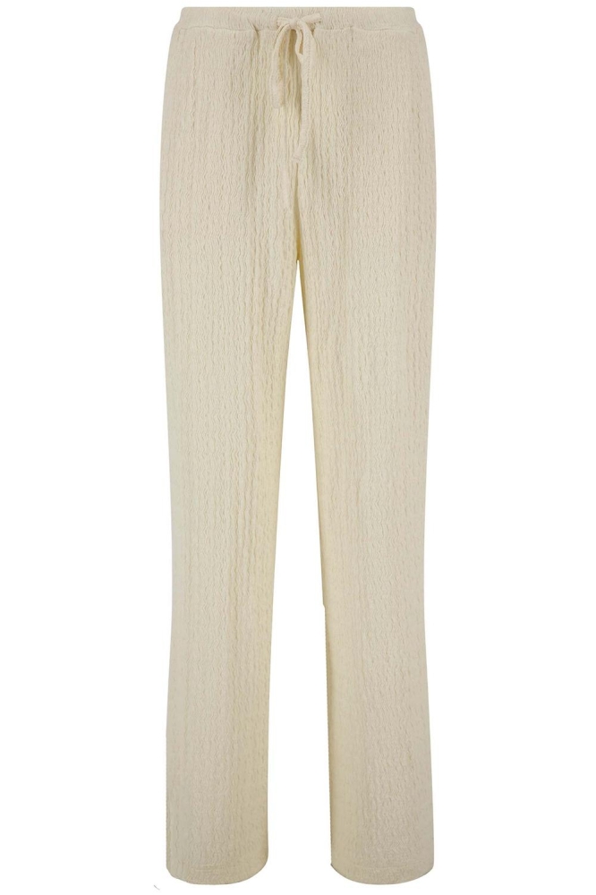 BROEK VAN CRINKLE STOF 0303-066 OFF WHITE